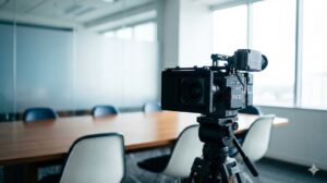 Corporate live streaming tips with professional multi-camera production setup