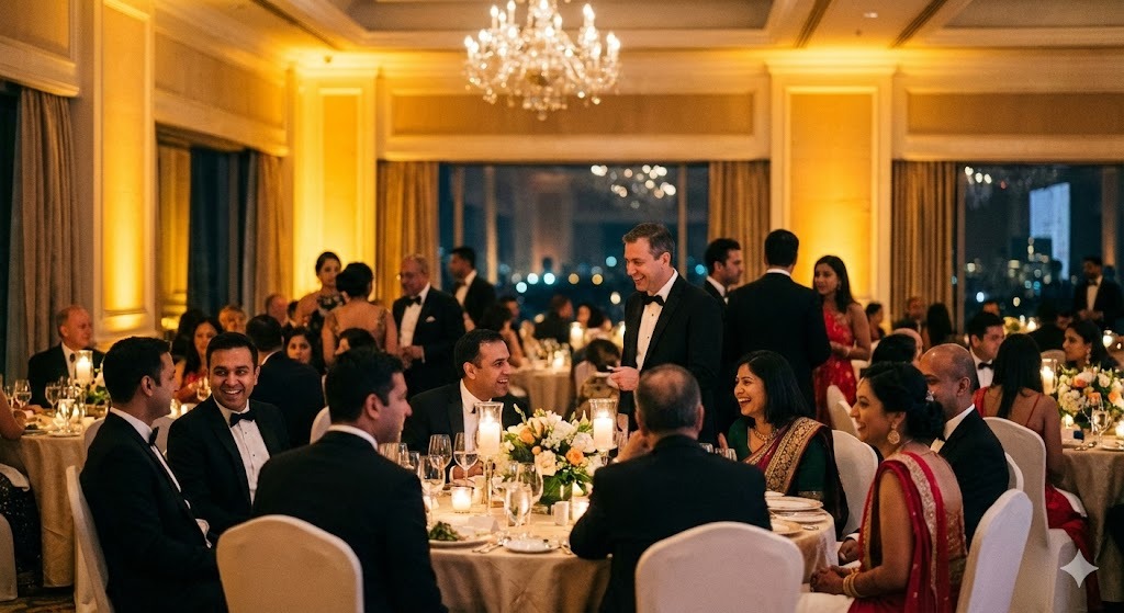 Memorable corporate event with engaged audience and professional stage production